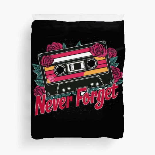 A cassette tape colored with roses 6 Duvet Covers