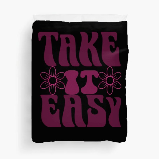 Take it Easy with Pink Flowers Duvet Covers