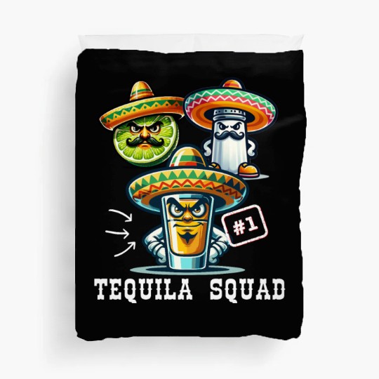 Cinco De Mayo Tequila Squad Drink Number One Duvet Covers
