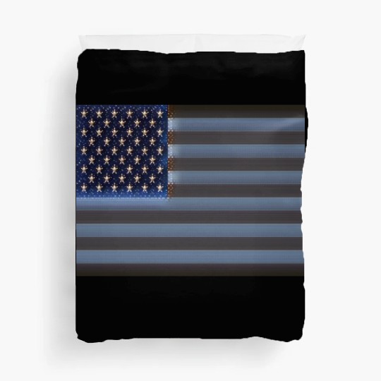 USA Flag with Space Stars & Stripes design Duvet Covers