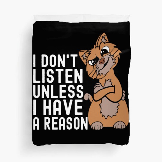 Sassy Ginger Cat Funny Cat Owner Duvet Covers