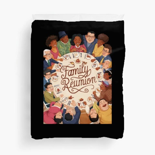 Joyous Family Reunion Feast Duvet Covers
