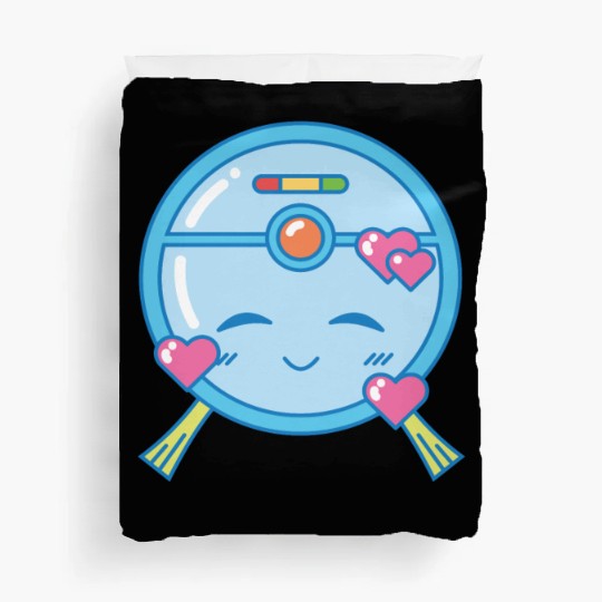 Adorable Kawaii Vacuum Robot Duvet Covers