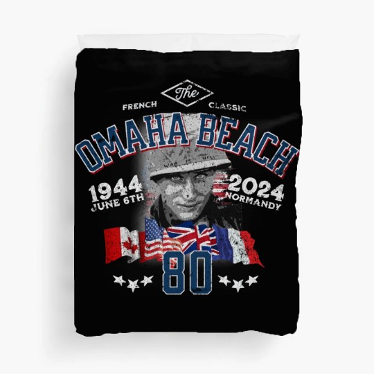 Omaha Beach D-DAY 80th Anniversary Heritage Duvet Covers