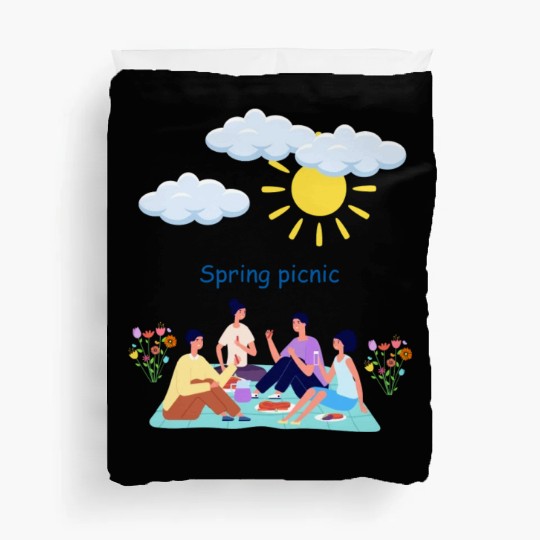 Spring picnic 1 Duvet Covers