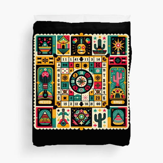 Loteria: Mexico's Bingo Fiesta Duvet Covers