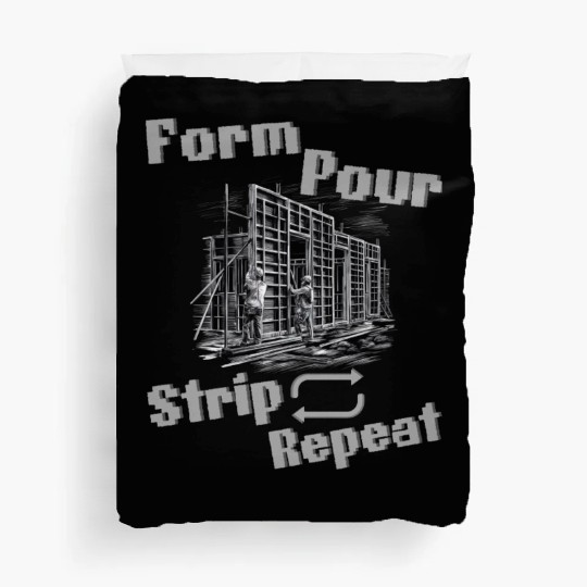 Concrete Worker Duvet Covers, Funny Quote