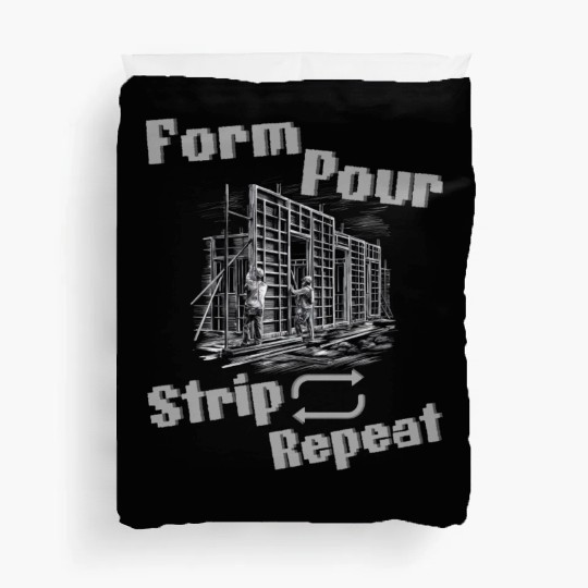 Concrete Worker Duvet Covers, Funny Quote