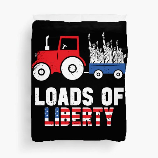 Liberty Tractor Patriotic American Duvet Covers