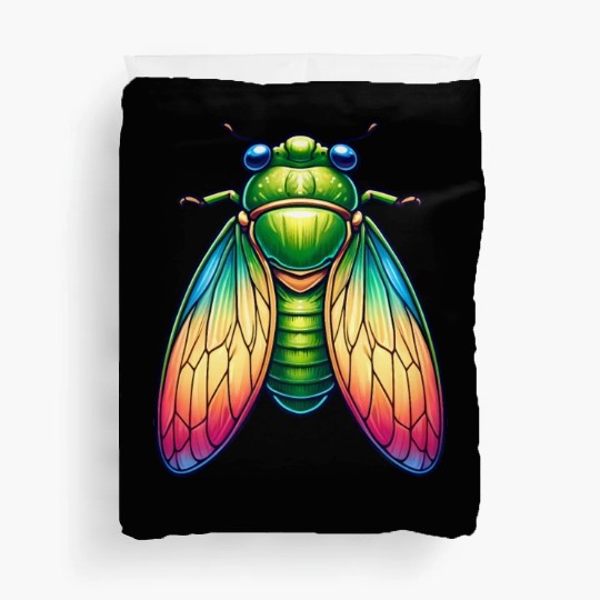 Colorful Cicada Duvet Covers