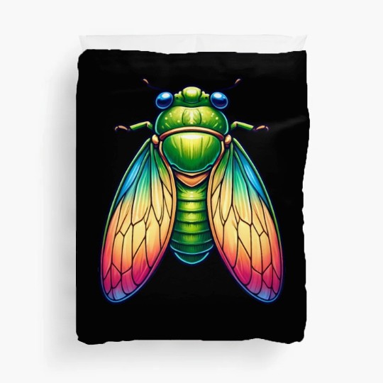 Colorful Cicada Duvet Covers