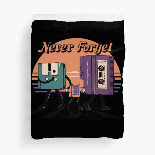 Retro Evolution Of Media Storage-Never Forget Duvet Covers