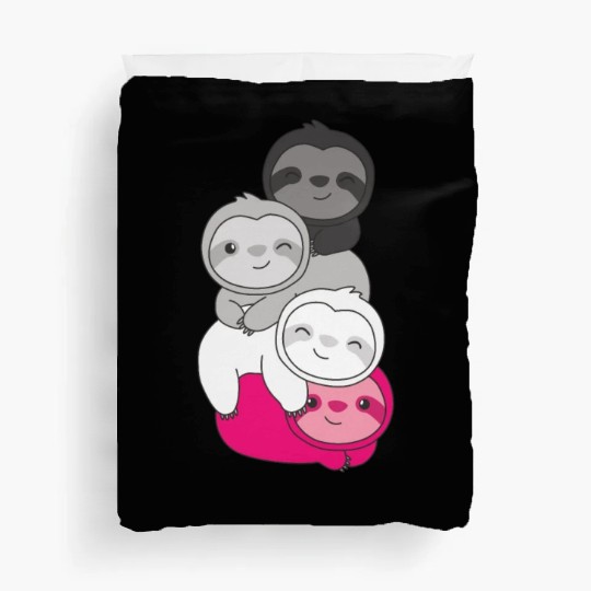 Gynephilia Flag Pride Lgbtq Cute Sloth Duvet Covers