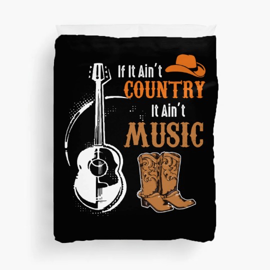 Music Guitar Cowboy Duvet Covers