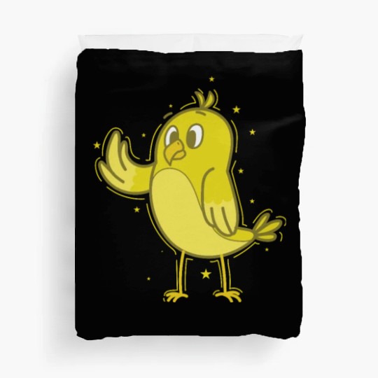 Canary waving Duvet Covers