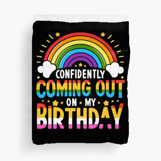Birthgay Gay Pride Flag Pride Month Equal Rights Duvet Covers