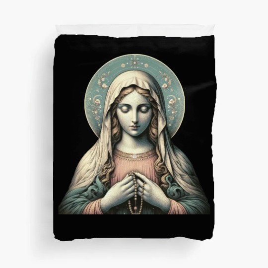 Serene Madonna ic Image Duvet Covers