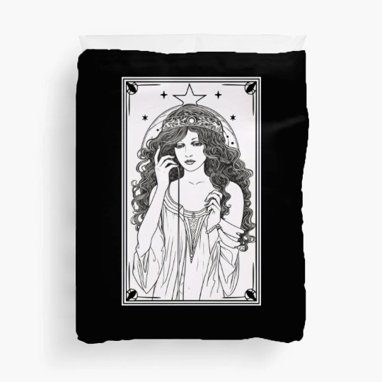 Tarot Card Astrology Occult Mystical Duvet Covers