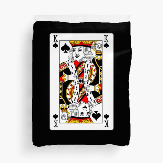 King of Spades Playing Card Duvet Covers