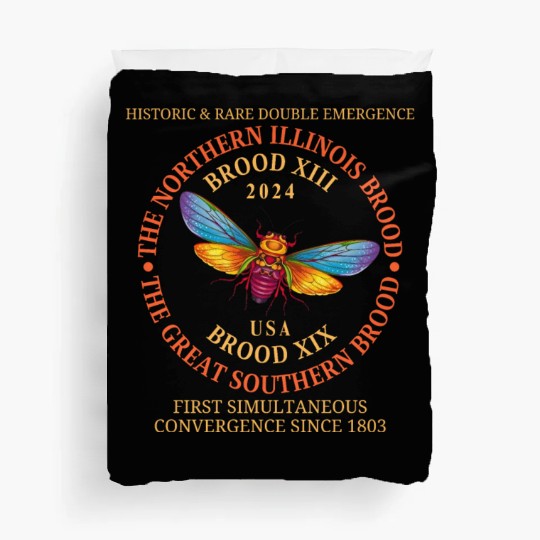 Cicada 2024 Event Brood XIX & XIII Emergence Duvet Covers