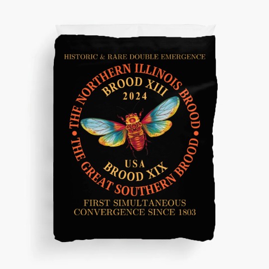 Cicada 2024 Event Brood XIX & XIII Emergence Duvet Covers