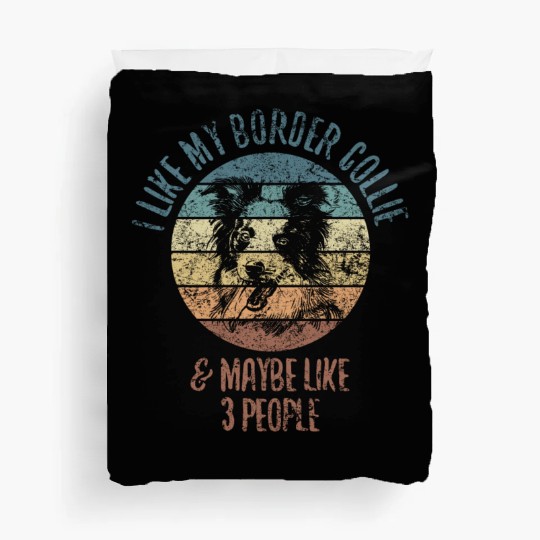 Unique Border Collie Design For Dog Lovers Duvet Covers