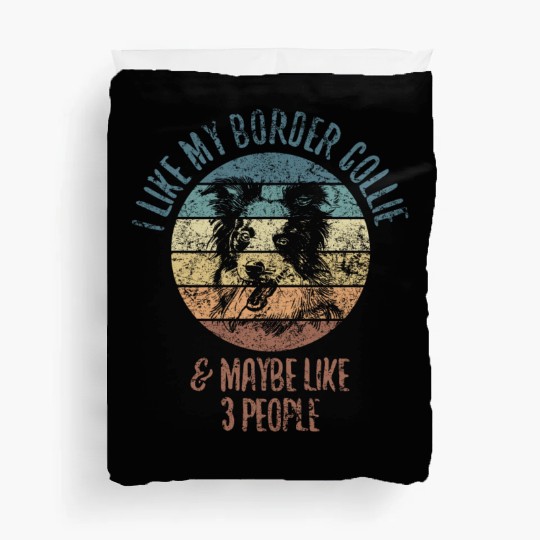 Unique Border Collie Design For Dog Lovers Duvet Covers