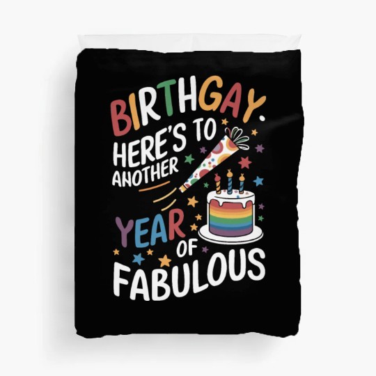 Birthgay Gay Pride Flag Pride Month Equal Rights Duvet Covers