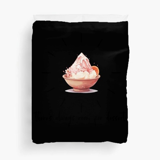 there s always room for desserts-sakura shaved ice Duvet Covers