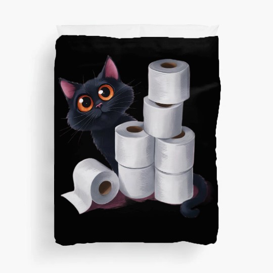 cute cat ,Embrace this lightweight and unique Duvet Covers