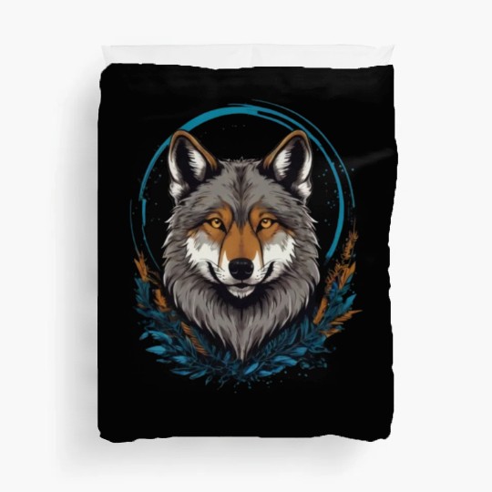 Flag Wolves July Howling Wolf Duvet Covers