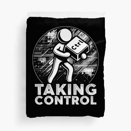 Robotics Engineer Taking Control Duvet Covers