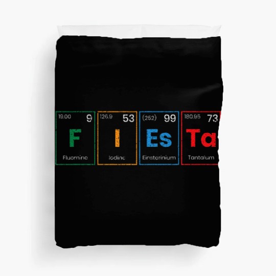 Fiesta Science Teacher Student Periodic Table Duvet Covers
