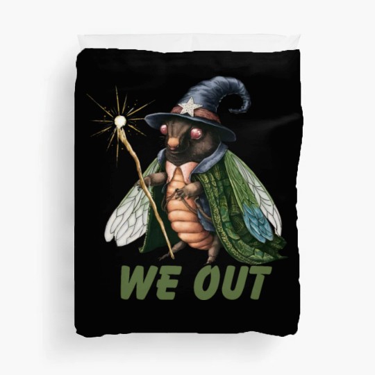 Funny Cicada We Out Cute Cicada Brood Emergence Duvet Covers