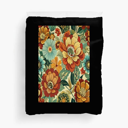 Timeless Blossoms: A Vintage Floral Tapestry Duvet Covers