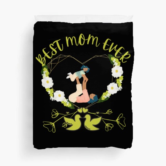 BEST MOM EVER MOTHER AND DAUGHTER DESIGN Duvet Covers