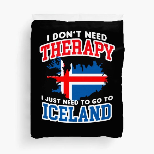 Iceland Flag Embrace The Northern Lights Design Duvet Covers