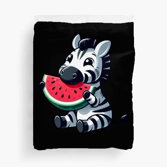 Zebra melon watermelon fruit fruity Duvet Covers