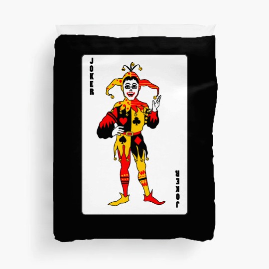Playing card Joker Duvet Covers