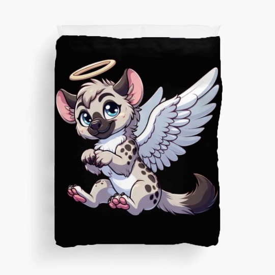 Hyena angel wings halo Duvet Covers