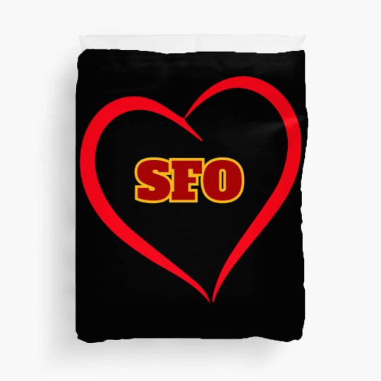 SFO - San Francisco call letters Duvet Covers