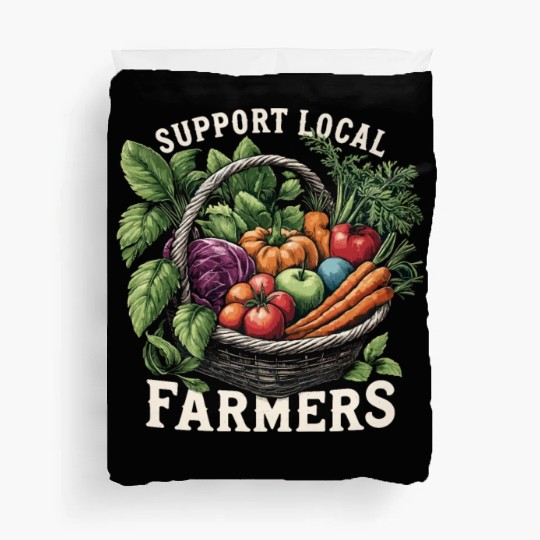 Farmers Market Farmer Agriculture Farming Food Duvet Covers