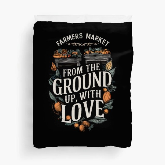 Farmers Market Farmer Agriculture Farming Food Duvet Covers