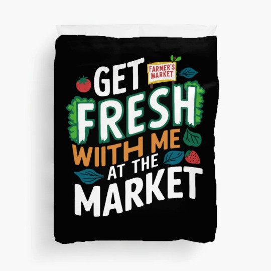 Farmers Market Farmer Agriculture Farming Food Duvet Covers