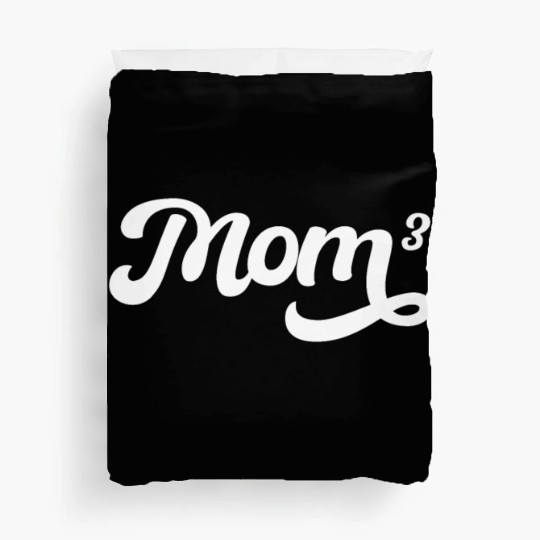Mom Squared Mother's Day Mom Of Three Mothers Day Duvet Covers