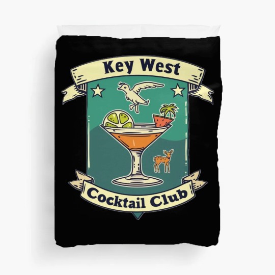 Key West Cocktail Club Duvet Covers