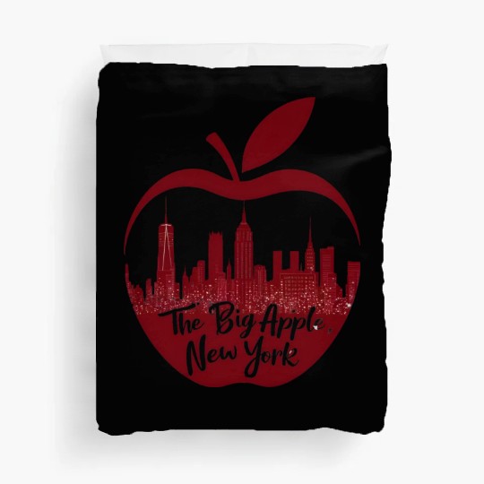 NYC Skyline Apple: Creative Duvet Covers