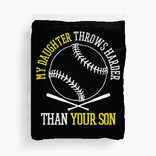 Laugh Out Loud With Our Funny Baseball Daughter Duvet Covers
