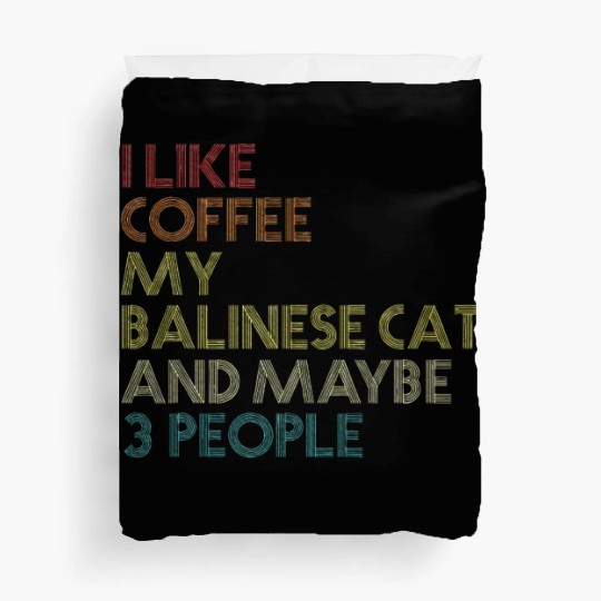 Balinese Cat Owner Coffee Lover Duvet Covers