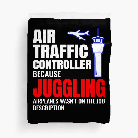 Air Traffic Controller ATC Aviation Humor Airplane Duvet Covers